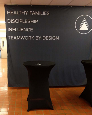 CUSTOM PRINTED DRAPE WITH GROMMETS